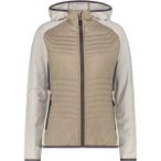 CMP Damen Kapuzensweat WOMAN JACKET FIX HOOD HYBRID, Größe 36 in Grau