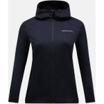 PEAK PERFORMANCE Damen Kapuzensweat W Light Zip Hood-BLACK, Größe XS in Schwar