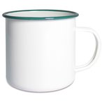 Origin Outdoors Emaille Tasse  Campinggeschirr weiss Größe 0.36L