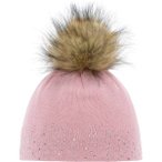 EISBÄR Damen Mütze Nalin Lux Crystal MÜ, Größe ONE SIZE in Pink