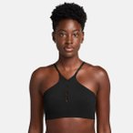 Nike One Keyhole Gepolsterter Damen Sport-BH ( Schwarz XS Größe,)