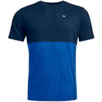 ORTOVOX Herren Unterhemd 185 ROCK'N'WOOL SHORT SLEEVE M, Größe XL in Blau