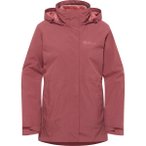 JACK WOLFSKIN Damen Funktionsjacke ROTWAND 3IN1 JKT W, Größe S in Braun