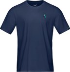 Norrona - Bio-Baumwoll-T-Shirt - /29 Cotton Activity Embroidery T-Shirt M Indigo