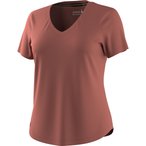 Smartwool Active Ultralite V-Neck  Damen  T-Shirts braun Größe S Trekking  Ela