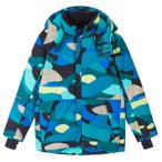 Reima - Kid's Down Jacket Ranua Print - Daunenjacke Gr 140 blau