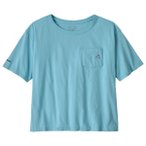 Patagonia - Women's Fitz Roy Massif Easy Cut Pocket Tee - T-Shirt Gr S türkis