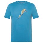 super.natural - Duck Dive Tee - Merinoshirt Gr L blau