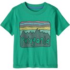 Patagonia Baby Fitz Roy Skies  Kinder  T-Shirts tuerkis Größe 68 Lifestyle  Ha