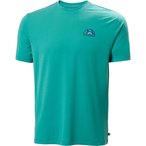Helly Hansen Skog Graphic  Herren  T-Shirts tuerkis Größe M Trekking  Elastisc