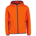 CMP - Kid's Jacket with Fix Hood - Fleecejacke Gr 128 orange