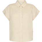 KnowledgeCotton Apparel Aster Fold Up Linen  Damen  Blusen beige Größe S Lifes