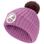 Jack Wolfskin - Kid's Pompom Badge Beanie - Mütze Gr S - 48 - 51 cm lila/rosa