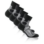 Rohner - Basic Trekking Quarter 2er Pack - Wandersocken 47-50 schwarz/grau