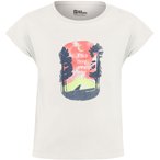 Jack Wolfskin Graphic Girls  Kinder  T-Shirts beige Größe 116 Camping  Hautfre