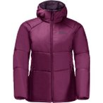 JACK WOLFSKIN Damen Funktionsjacke BERGLAND INS HOODY W, Größe S in Lila