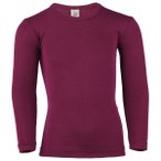 Engel - Kinder Unterhemd L/S - Merinounterwäsche Gr 176 lila