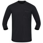 Norrøna - Skibotn Equaliser Merino 3/4 T-Shirt - Radtrikot Gr XL schwarz