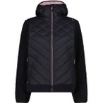 CMP Damen Kapuzensweat WOMAN JACKET HYBRID FIX HOOD, Größe 36 in Schwarz