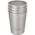 klean kanteen Pint 10oz - 296 ml Edelstahl-Becher brushed stainless 4er Set