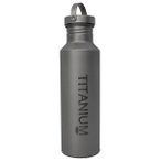 Vargo - Titan Wasserflasche - Trinkflasche Gr 650 ml grau/schwarz