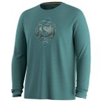 Smartwool - Wander Valley Active Long Sleeve Graphic Tee - Merinolongsleeve Gr X