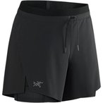 Arc'teryx Norvan 5" 2-in-1  Damen  Laufhose schwarz Größe M Laufen | Trailrunn