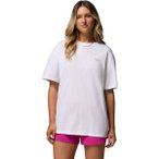 COLUMBIA Damen Shirt Rolling Bend Graphic Oversized Tee, Größe XL in Weiß