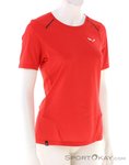 Salewa Pedroc Dry Hybrid Damen T-Shirt-Rot-42