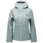Black Diamond - Women's Fineline Stretch Shell - Regenjacke Gr M grau/türkis
