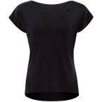 WINSHAPE Damen Seidig weiches Bambus-Kurzarmshirt BAMT002, Größe XXL in Schwar