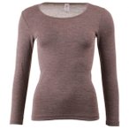 Engel - Women's Unterhemd L/S - Merinounterwäsche Gr 34/36 braun