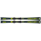 FISCHER Herren Racing Ski RC4 WC SC MT + RC4 Z12 PR, Größe 155 in Schwarz