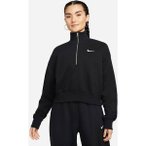 NIKE Damen Sweatshirt W NSW PHNX FLC QZ CROP, Größe L in Weiß