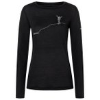 super.natural - Women's Bergglück L/S - Longsleeve Gr XS schwarz