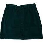 Brava Fabrics Corduroy Mini Rock Damen  Röcke tuerkis Größe S Lifestyle  Wide