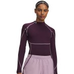 Under Armour Cold Gear Elite Mock Damen Longsleeve ( Pflaume M)
