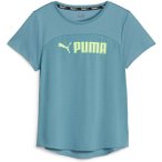 PUMA Damen Shirt FIT LOGO ULTRABREATHE, Größe XS in Blau