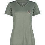 CMP Melange Print  Damen  T-Shirts gruen Größe XS Trekking  Geruchsneutralisie