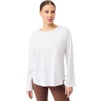 Mandala Halfmoon Damen Longsleeve ( Weiß XS)