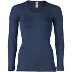 Engel  Damen  Longsleeves Merino blau Größe XL Lifestyle  Hautfreundlich Merin