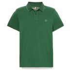 Timberland - Millers River Printed Neck S/S Polo - Polo-Shirt Gr S grün