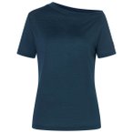 super.natural - Women's Drop Shoulder Tee - Merinoshirt Gr XS blau
