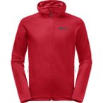 JACK WOLFSKIN Herren Unterjacke BAISELBERG HOODED FZ M, Größe M in Rot