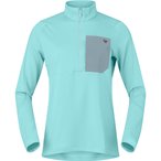 Norrona Femund Warm1 Zip  Damen  Pullover tuerkis Größe L Trekking  Elastisch