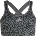 adidas Kinder Icons All Over Print Sport-BH ( Schwarz 152)