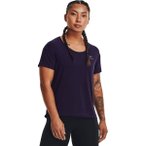 UNDER ARMOUR Damen Kurzarm Rush Energy Core SS, Größe M in Lila