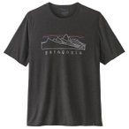 Patagonia - Cap Cool Trail Shirt Stratapeaks - Funktionsshirt Gr L grau/schwarz