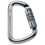 C.A.M.P. - Steel D - Stahlkarabiner grau/schwarz