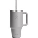 Hydro Flask 32oz Travel Tumbler Clear Lid Isolierbecher  Isolierflaschen grau Gr